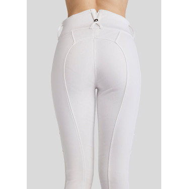 Calça Montar MoAmélia Softshell full grip feminina Branco Calça Montar MoAmélia Softshell full grip feminina Branco