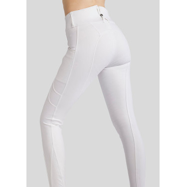 Calça Montar MoAmélia Softshell full grip feminina Branco Calça Montar MoAmélia Softshell full grip feminina Branco