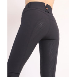 Calça de Montar Molly Yati feminina cintura alta full grip Marinho / ouro rosa Azul-marinho