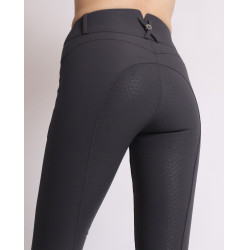 Calça de Montar Molly Yati feminina cintura alta full grip Cinzento Calça de Montar Molly Yati feminina cintura alta full grip Cinzento