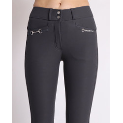 Calça de Montar Molly Yati feminina cintura alta full grip Cinzento Calça de Montar Molly Yati feminina cintura alta full grip Cinzento