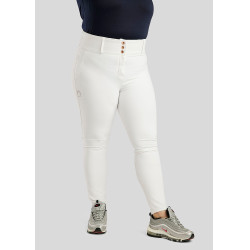 Calça de montaria cintura alta Briella crystal Rose gold Curve full grip feminina Calça de montaria cintura alta Briella crystal Rose gold Curve full grip feminina