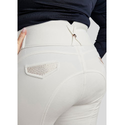 Calça de montaria cintura alta Briella crystal Rose gold Curve full grip feminina Calça de montaria cintura alta Briella crystal Rose gold Curve full grip feminina