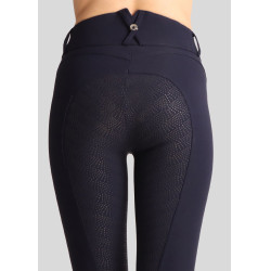 Calça de montaria cintura alta ESS Megan Vol 2 Curve feminina Marinho escuro Azul