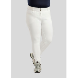 Calça de montaria cintura alta ESS Megan Vol 2 Curve feminina Branco
