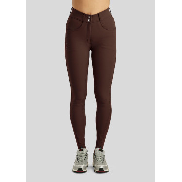 Calça de montaria cintura alta ESS Megan Vol 2 Curve feminina Castanho Calça de montaria cintura alta ESS Megan Vol 2 Curve feminina Castanho