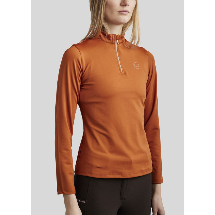 Polo de treino Montar MoEverline de manga comprida feminino