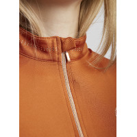 Polo de treino Montar MoEverline de manga comprida feminino Bronze Castanho Polo de treino Montar MoEverline de manga comprida feminino Bronze Castanho
