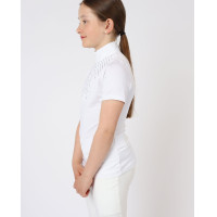 Polo de competição Montar Bling Junior Branco