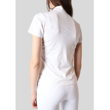 Polo de competição Montar Bling mangas curtas feminino Polo de competição Montar Bling mangas curtas feminino