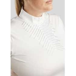 Pólo de competição Montar crystal clair feminino Branco Pólo de competição Montar crystal clair feminino Branco