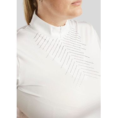 Pólo de competição Montar crystal clair feminino Branco Pólo de competição Montar crystal clair feminino Branco