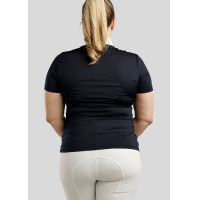 Pólo de competição Montar crystal clair feminino Branco