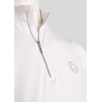 Pólo de concurso Montar Everly crystal logo Curve mulher Branco Pólo de concurso Montar Everly crystal logo Curve mulher Branco