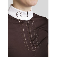 Polo de competição Montar MoViolet feminino Castanho Polo de competição Montar MoViolet feminino Castanho