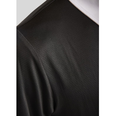Polo de competição Montar MoWill mangas compridas feminino Preto