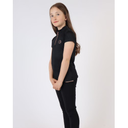 Polo Montar Everly infantil de mangas curtas rosa dourado Polo Montar Everly infantil de mangas curtas rosa dourado