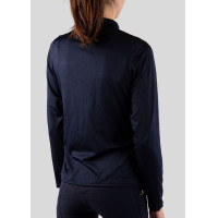 Polo de Equitação Everly Mon Tech feminino de mangas compridas rose gold Branco Polo de Equitação Everly Mon Tech feminino de mangas compridas rose gold Branco