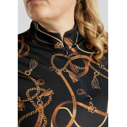 Polo Montar Haily Bridle mangas compridas Curve mulher Preto Polo Montar Haily Bridle mangas compridas Curve mulher Preto