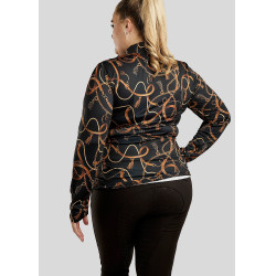 Polo Montar Haily Bridle mangas compridas Curve mulher Preto Polo Montar Haily Bridle mangas compridas Curve mulher Preto