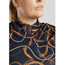 Polo Montar Haily Bridle mangas compridas Curve mulher Marinho Azul-marinho Polo Montar Haily Bridle mangas compridas Curve mulher Marinho Azul-marinho