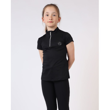Polo de Equitação Júnior Everly de mangas curtas Polo de Equitação Júnior Everly de mangas curtas