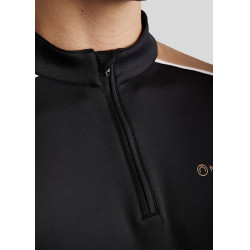 Polo de Equitação MoPhil de mangas compridas para homem Preto Polo de Equitação MoPhil de mangas compridas para homem Preto