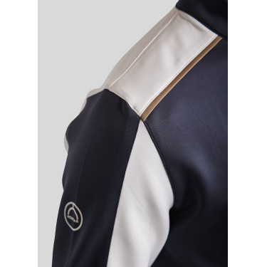 Polo de Equitação MoPhil de mangas compridas para homem Marinho escuro Azul