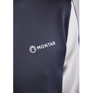 Polo de Equitação MoPhil de mangas compridas para homem Marinho escuro Azul