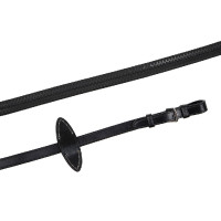 Rendas Montar borracha sem fivela couro curtido Preto