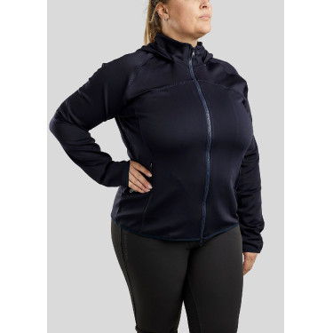 Casaco com fecho Montar com capuz Liza feminino Curve Marinho Azul-marinho Casaco com fecho Montar com capuz Liza feminino Curve Marinho Azul-marinho
