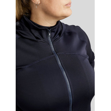 Casaco com fecho Montar com capuz Liza feminino Curve Marinho Azul-marinho Casaco com fecho Montar com capuz Liza feminino Curve Marinho Azul-marinho