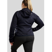 Casaco com fecho Montar com capuz Liza feminino Curve Marinho Azul-marinho