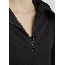 Sweatshirt Montar MoElla zíper um quarto feminino Preto