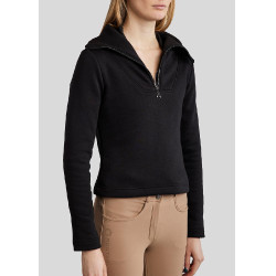 Sweatshirt Montar MoElla zíper um quarto feminino Preto