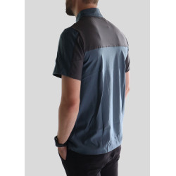 Camiseta de treino Montar mangas curtas masculino Castanho
