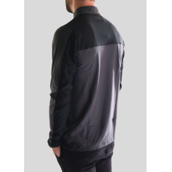 Camiseta de treino Montar de mangas compridas para homem Cinzento