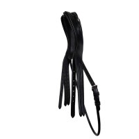 Cabeçada de bridão Montar couro curtido adequado Preto