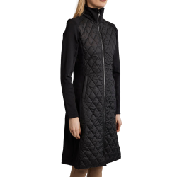 Casaco longo Montar MoQuinn híbrido acolchoado Curve feminino Preto