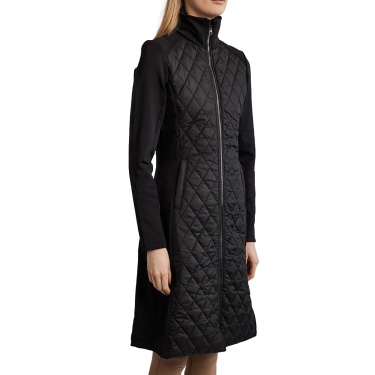 Casaco longo Montar MoQuinn híbrido acolchoado Curve feminino Preto