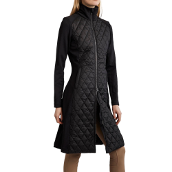 Casaco longo Montar MoQuinn híbrido acolchoado Curve feminino Preto