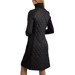 Casaco longo Montar MoQuinn híbrido acolchoado Curve feminino Preto