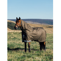 Capa impermeável LeMieux Arika Ripstop 200g Alpino Castanho