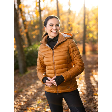 Casaco acolchoado com capuz LeMieux Tilly feminino Casaco acolchoado com capuz LeMieux Tilly feminino