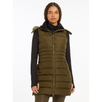 Colete acolchoado sem mangas LeMieux Harper Longline feminino Alpino
