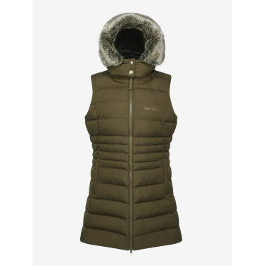 Colete acolchoado sem mangas LeMieux Harper Longline feminino Colete acolchoado sem mangas LeMieux Harper Longline feminino