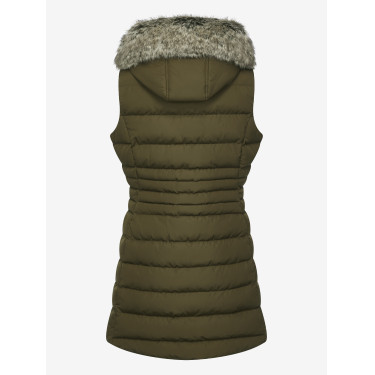 Colete acolchoado sem mangas LeMieux Harper Longline feminino Colete acolchoado sem mangas LeMieux Harper Longline feminino