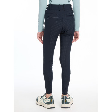 Calça LeMieux fundo de silicone Izzy Young Rider Marinho Azul-marinho