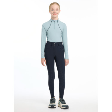 Calça LeMieux fundo de silicone Izzy Young Rider Marinho Azul-marinho