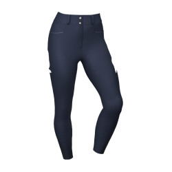 Calça LeMieux grip nos joelhos Isabelle feminina Marinho Azul-marinho